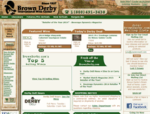 Tablet Screenshot of brownderby.com